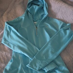 Nike Aqua Blue Quarter-Zip Hoodie